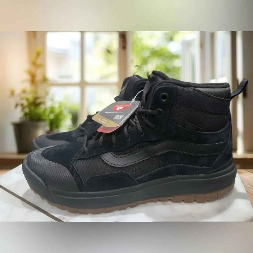 Vans MTE Black High-Top Athletic Shoes with Gum Outsole